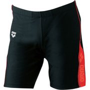 LAR8304 BKRD L [メンズ フィットネス用 水着 ルーズスパッツ 動けるフィットインナー付き Lサイズ BKRD]
