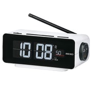 交流式 デジタル電波目ざまし時計 シリーズC3 ホワイト DL213W