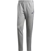 BWC92 [ESSENTIALS 3ストライプス スウェット テーパードパンツ 裏毛 メンズ ミディアムグレイヘザー×カレッジネイビー J/M]