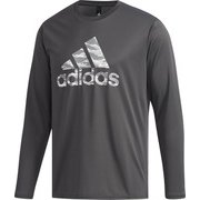 FAO88 [長袖 Tシャツ ESSENTIALS BADGE OF SPORTS メンズ DGHソリッドグレー J/L]