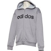 FAT24 [SPORTS ID リニアロゴ スウェット フルジップパーカー メンズ 裏起毛 ミディアムグレイヘザー J/L]