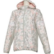 FAT43 [SPORT ID カモフラージュ ウィンドフルジップパーカー レディース 裏起毛 アッシュシルバーF18 J/L]