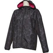 FAT43 [SPORT ID カモフラージュ ウィンドフルジップパーカー レディース 裏起毛 ブラック J/M]