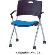 ミーティングチェア (スタッキング) 肘付 布 ピンクローズ FNC-K5A-PR