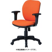 オフィスチェア T字肘付 オレンジ FST-77AT-OR