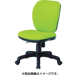 オフィスチェア 肘なし モスグリーン FST-77-MG