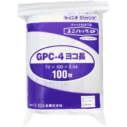 GP C-4 YOKONAGA [「ユニパックGP」C-4 ヨコ長 70×100×0.04 100枚入]