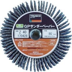 GPSP8025-Z80 [TRUSCO GPサンダーペーパーΦ80 ジルコニアねじ込み ＃80 （5枚入）]