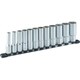 ディープソケットセット 12角 ホルダー付 インチサイズ 12pcs HDBL412