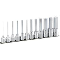 ロングヘキサゴンソケットセット ホルダー付 12pcs HH412L