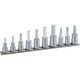 ヘキサゴンソケットセット ホルダー付 インチサイズ 10pcs HHB210