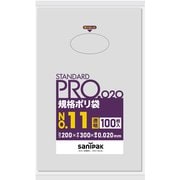 LT11 [LT11スタンダートポリ袋11号(0.02)透明100枚]