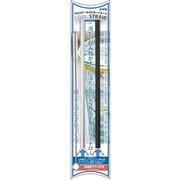 アルミストローショート 150mm 2本組 ブラック