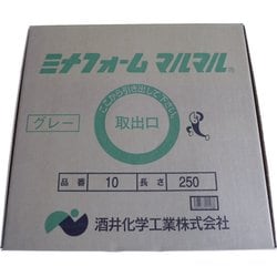 MM-10G [弾性シーラントバックアップ材 ミナフォームマルマル ＃10 10mm直径×250m グレー]