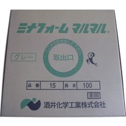 MM-15G [弾性シーラントバックアップ材 ミナフォームマルマル ＃15 15mm直径×100m グレー]