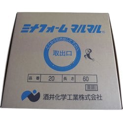 MM20 [弾性シーラントバックアップ材 ミナフォームマルマル ＃20 20mm直径×60m ホワイト]