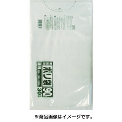 ゴミ袋 業務用 透明 90L ツルツル素材 30枚入 90×100cm 厚さ0.045mm N-9C-CL