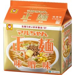 マルちゃん正麺 味噌味 5食パック 108g×5