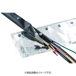 TRUSCO(トラスコ) 電磁波シールド結束チューブ マジックタイプ 20Φ5m MTF-20-5-R2 トラスコ中山 TRUSCO 電磁波シールド結束チューブ ホックタイプ 25Φ5m