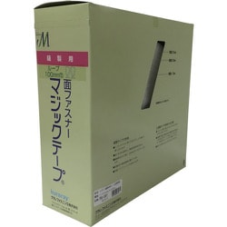 PG-561 [結束テープ 縫製用マジックテープ切売り箱 B ループ側 100mm×25m ホワイト]