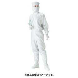 PP1830WM [クリーンスーツ フロントファスナーワンピ PP1830 ホワイト Mサイズ]
