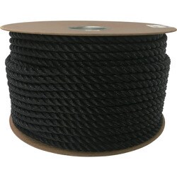 PRE-64 [ポリエチレンロープドラム巻 12mm×100m ブラック]