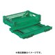 RS-MM24S [折りたたみコンテナ 518411 RSコンテナーRS-MM24S(薄型折りたたみコンテナーワンタッチ) 緑]