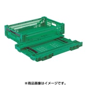 RS-MM24S [折りたたみコンテナ 518411 RSコンテナーRS-MM24S(薄型折りたたみコンテナーワンタッチ) 緑]