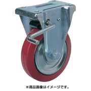 RWKB150 [プレス製固定金具ブレーキ付赤ゴム車 150φ]