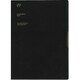 手帳 A5 2018年12月始まり LEFT-D BLIZE BLACK COT-46348