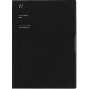 手帳 A5 2018年12月始まり LEFT-D BLIZE BLACK COT-46348
