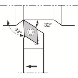 京セラ 外径・倣い加工用スモールツールホルダ SDJC-FF SDJCR1010JX-11FF
