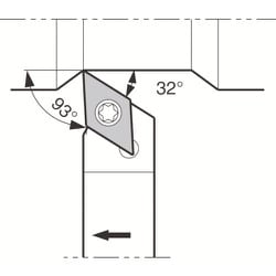 京セラ 外径・倣い加工用スモールツールホルダ SDJC-FF SDJCR1212JX-11FF