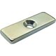 TRUSCO ネオジム角形磁石 皿ネジ穴付 15mmX15mmX5mm M4 1 T15K05-M4