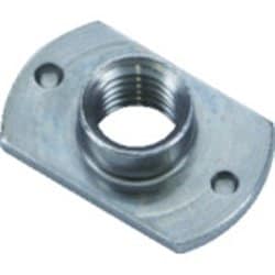 TRUSCO T型溶接ナット 1B M8 P無ダボ付 スチール 5個入 TBW07-0008