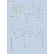 FAD48-041 アメリカ空軍 F-4用 キャノピーシール デカール [1/48スケール デカール]