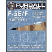 FAD48-051 F-5E/F用 キャノピーシール デカール [1/48スケール デカール]