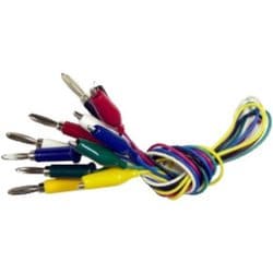 TLA-117 [テストリード 50cm シールドクリップS⇔バナナプラグ（6本入）]