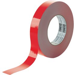 TRUSCO 蛍光ラインテープ25mmX33m レッド TLK-2533R