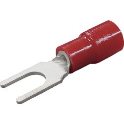 TMEX 1.25Y-3N-RED [環境配慮形絶縁被覆付Y形端子Y形 100個入 より線0.3～1.65mm]