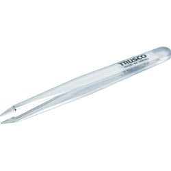 TPP-230-TM [透明プラスチック製ピンセット 120mm 先細型]