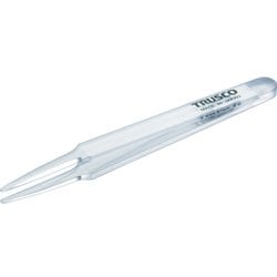 TPP-231-TM [透明プラスチック製ピンセット 120mm 先丸型]