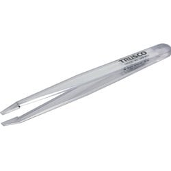 TPP-233-TM [透明プラスチック製ピンセット 120mm 先平細型]