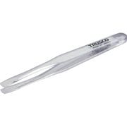 TPP-234-TM [透明プラスチック製ピンセット 120mm 先丸平型]