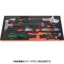 TPT55SF3 [EVAフォーム 黒×オレンジ 3段式工具箱用底面]