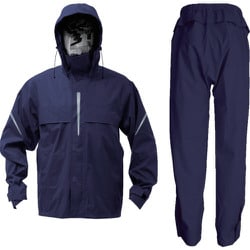 ベンチレーション(通気口)付レインスーツ ネイビー L TRW360-55-L
