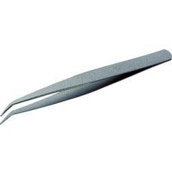 TSP-45 [ステンレス製ピンセット 非粘着加工タイプ 150mm 曲爪]