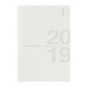 FOBB6 2019 ダイアリーノート マンスリー ホワイト PBF75W19