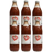 津南高原低塩トマトジュース 1L瓶 6本入 [新潟県特産品]