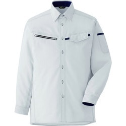 VES2531UE-4L [ミドリ安全 ベルデクセル 男女ペア 交織ストレッチシャツ VES2531上 4L]